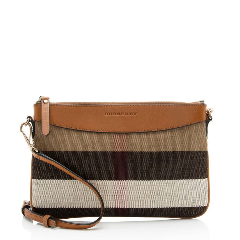 Burberry House Check Peyton Clutch